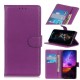 Litchi Skin Wallet Leather Stand Case for Samsung Galaxy A20e - Purple Samsung Cases Mobile