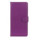 Litchi Skin Wallet Leather Stand Case for Samsung Galaxy A20e - Purple Samsung Cases Mobile