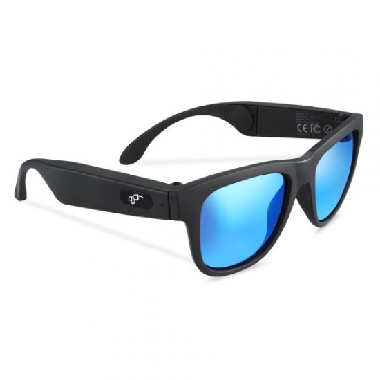 G1 Bone Conduction Smart Audio Sunglasses Wireless Bluetooth Hands-free Earphone Anti-Blue Light Music Glasses - Black/Blue Gadgets - Toys - Hobby