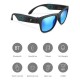 G1 Bone Conduction Smart Audio Sunglasses Wireless Bluetooth Hands-free Earphone Anti-Blue Light Music Glasses - Black/Blue Gadgets - Toys - Hobby