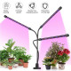 3-Head Grow Light 60 LED Light Bulb Plant Growing Lamps with Adjustable Arm Auto ON/Off Intelligent Timing 10 Levels Brightness for Indoor Plants Gadgets - Toys - Hobby