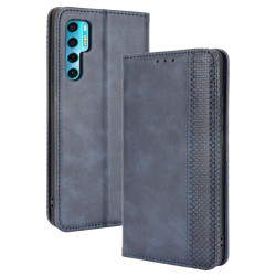 Θήκη Πορτοφόλι με Βάση Στήριξης (Όψη Δέρματος) για TCL 20 Pro 5G - Μπλε