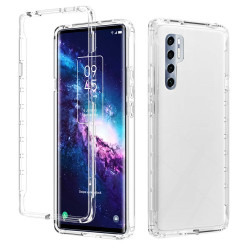 Θήκη Σιλικόνης TPU Πρόσοψης και Πλάτης (Όψη Gradient) για TCL 20 Pro 5G - Διάφανο