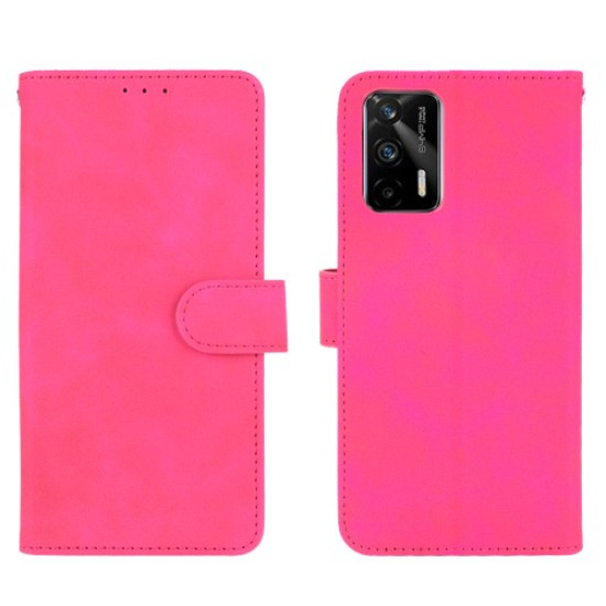 Silky Touch Leather Wallet Case Phone Shell for Realme GT - Rose Oppo Realme Cases Mobile
