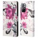 Pattern Printing PU Leather Magnetic Cover Wallet Stand Flip Shockproof Protective Case for Xiaomi Redmi Note 11 5G / Poco M4 Pro 5G - Flowers XIAOMI Cases Mobile