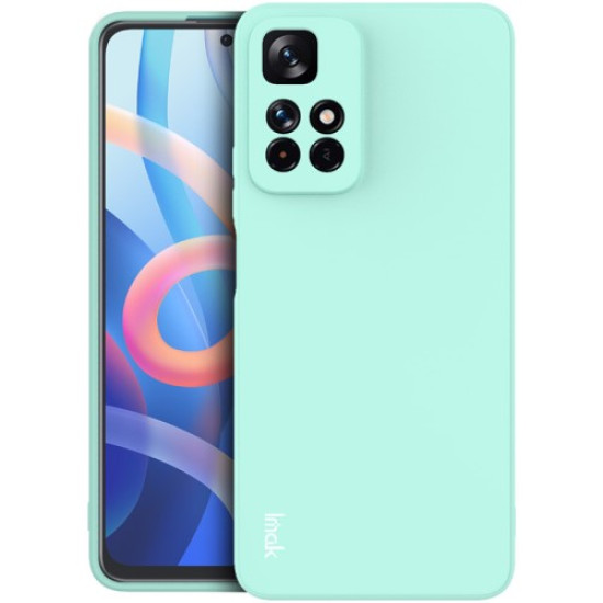 IMAK UC-4 Series Drop Protection Straight Frame Soft TPU Protective Phone Case for Xiaomi Poco M4 Pro 5G - Cyan XIAOMI Cases Mobile