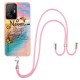 Marble Flower Pattern Series IMD IML Electroplating Scratch-resistant Flexible TPU Phone Case Cover with Adjustable Lanyard for Xiaomi 11T/11T Pro - Never Stop Dreaming XIAOMI Cases Mobile