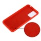 Liquid Silicone + Soft Microfiber Lining Slim Back Cover with Strap for Xiaomi Redmi 10 / Redmi 10 Prime/Note 11 4G - Red XIAOMI Cases Mobile