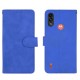 Skin-touch Folio Flip Leather Protective Shell for Motorola Moto E7 Power/Moto E7i Power 2021 Wallet Stand Cover - Blue Motorola Cases Mobile