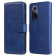 Impact-resistant Wallet Stand PU Leather + TPU Magnetic Clasp Phone Cover Case for Huawei nova 9/Honor 50 - Blue Huawei Cases Mobile