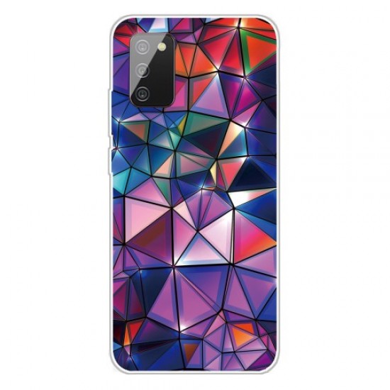Full Body Clear Pattern Printing Shockproof Dirt-proof Heavy Duty Protective Cover for Samsung Galaxy A03s (166.5 x 75.98 x 9.14mm) - Geometric Elements Samsung Cases Mobile