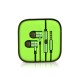 In-ear with Microphone Corded Headset for Laptop PC iPad Mobile Phone - Green Headsets