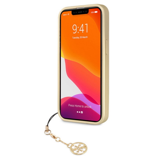 Guess 4G Charms Cover for iPhone 13 Pro - Brown Apple Cases Mobile