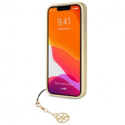 Guess 4G Charms Σκληρή Θήκη Πλάτης με Χρυσή Λεπτομέρεια για iPhone 13 Pro Max - Καφέ