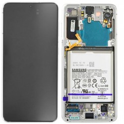 Γνήσια Samsung Οθόνη LCD και Μηχανισμός Αφής για Samsung Galaxy S21 SM-G991B - Λευκό (GH82-24716C / GH82-24718C) Γνήσια Samsung Οθόνη LCD και Μηχανισμός Αφής για Samsung Galaxy S21 SM-G991B - Λευκό (GH82-24716C / GH82-24718C)