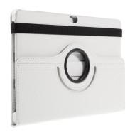 Litchi Skin Leather Cover with 360 Degree Rotating Stand for Huawei MediaPad M2 10.0 - White