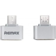 REMAX Micro USB OTG Adapter for Samsung HTC Huawei Xiaomi Etc - Silver Color