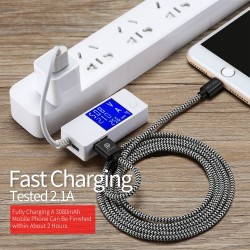 2M DUX DUCIS Woven Pattern Lightning 8Pin Data Sync Charging Cord for iPhone iPad iPod 2M DUX DUCIS Woven Pattern Lightning 8Pin Data Sync Charging Cord for iPhone iPad iPod