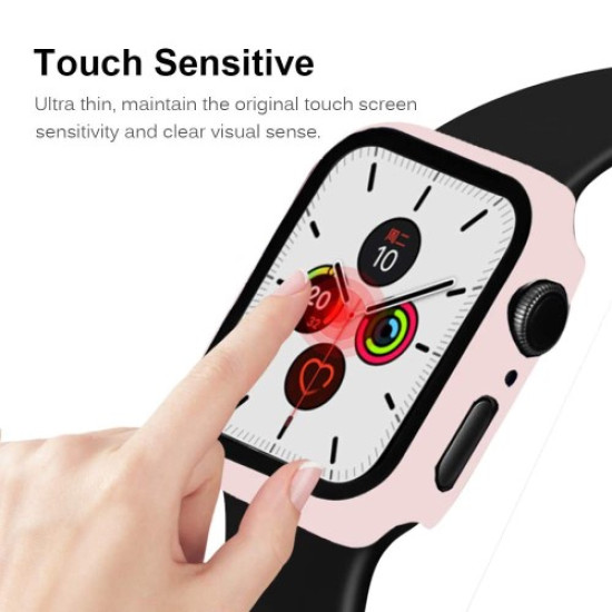 Σκληρή Θήκη με Ενσωματωμένο Σκληρυμένο Τζάμι για Apple Watch Series 4 44mm - Ροζ Gadgets - Παιχνίδια - Hobby