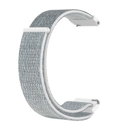 22mm Width R800 Loop Fastener Nylon Weaven Smart Watch Replacement Strap for Samsung Galaxy Watch 46mm - Grey / White 22mm Width R800 Loop Fastener Nylon Weaven Smart Watch Replacement Strap for Samsung Galaxy Watch 46mm - Grey / White