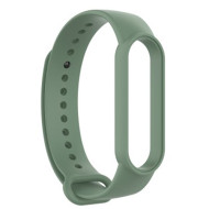 Glossy Silicone Watch Strap Replacement Watchband for Xiaomi Mi Band 5/6 - Light Green