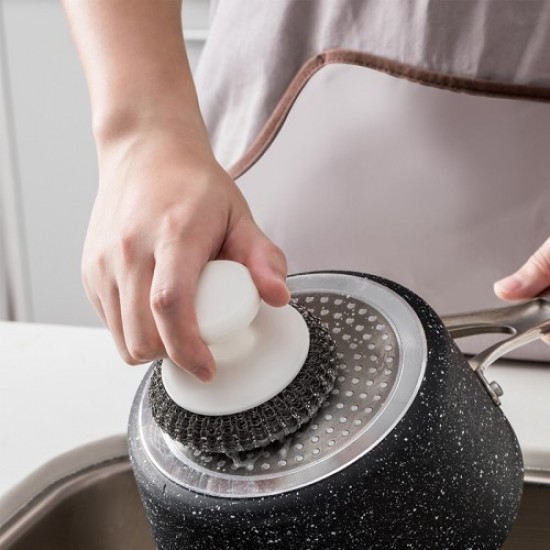 XIAOMI YOUPIN JORDAN & JUDY HO053 PP Handle Steel Ball Cleaning Brush Washing Dish Bowl Pot Pan Brush Kitchen Tool Gadgets - Toys - Hobby