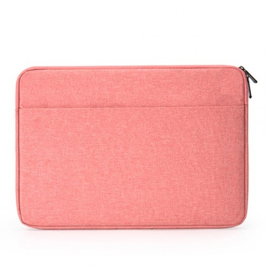N006 Oxford Cloth Zipper Notebook Sleeve Laptop Carrying Bag Pouch for 15.6-inch Laptop - Pink Universal Tablets Cases