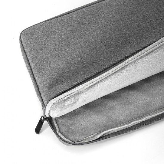 N006 Oxford Cloth Zipper Notebook Sleeve Laptop Carrying Bag Pouch for 15.6-inch Laptop - Black Universal Tablets Cases
