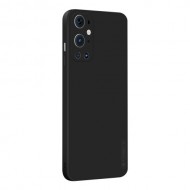 PINWUYO Soft Silicone Protective Mobile Phone Back Case Cover for OnePlus 9 Pro - Black