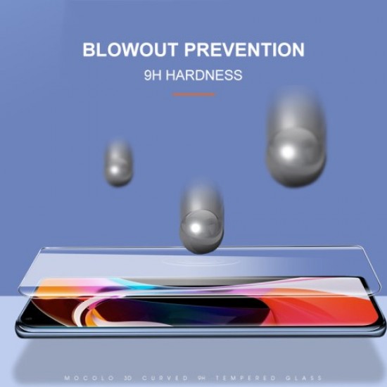 MOCOLO 3D Curved [UV Light Irradiation] Full Cover Tempered Glass Screen Protector UV Film for Xiaomi Mi 10 XIAOMI Screen Protectors
