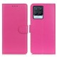 PU Leather Litchi Texture Wallet Stand Design Phone Protective Shell Case for Realme 8 / 8 Pro - Rose Oppo Realme Cases Mobile