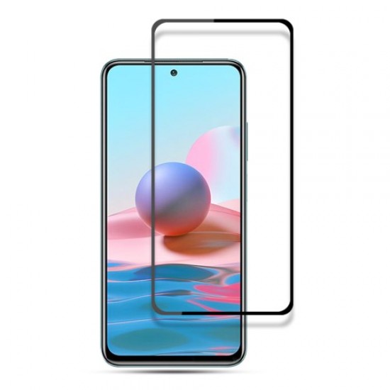 MOCOLO Σκληρυμένο Γυαλί (Tempered Glass) Προστασίας Οθόνης Πλήρης Κάλυψης για Xiaomi Redmi 10 - Μαύρο XIAOMI Προστατευτικά οθόνης
