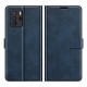 Premium PU Leather Stand Flip Wallet Cover with Square Magnetic Clasp for Xiaomi Redmi Note 10 Pro 5G (China) / Poco X3 GT - Blu XIAOMI Cases Mobile