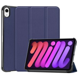 Tri-fold Stand PU Leather Smart Tablet Protective Cover Case for iPad mini 6 (2021) - Blue Tri-fold Stand PU Leather Smart Tablet Protective Cover Case for iPad mini 6 (2021) - Blue