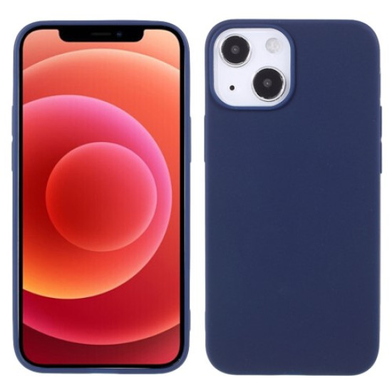 Θήκη Σιλικόνης TPU Ματ για iPhone 13 - Σκούρο Μπλε Apple Θήκες Κινητών