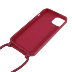 Θήκη Σιλικόνης TPU με Κορδόνι Λαιμού για iPhone 13 6.1 inch - Κόκκινο Θήκη Σιλικόνης TPU με Κορδόνι Λαιμού για iPhone 13 6.1 inch - Κόκκινο