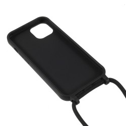 Θήκη Σιλικόνης TPU με Κορδόνι Λαιμού για iPhone 13 6.1 inch - Μαύρο Θήκη Σιλικόνης TPU με Κορδόνι Λαιμού για iPhone 13 6.1 inch - Μαύρο