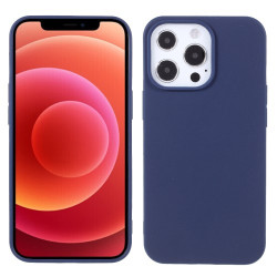 Matte Soft TPU Mobile Phone Case for iPhone 13 Pro 6.1 inch - Dark Blue