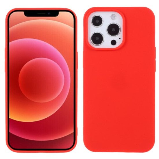 Θήκη Σιλικόνης TPU Ματ για iPhone 13 Pro Max - Κόκκινο Apple Θήκες Κινητών