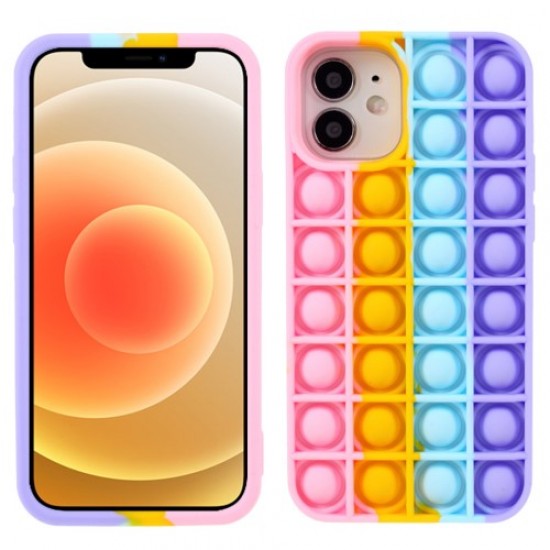 Soft Push Pop Bubble Protective Silicone Case Stress Reliever Shockproof Cover for iPhone 12 6.1 inch / iPhone 12 Pro 6.1 inch - Apple Cases Mobile