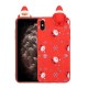 Christmas Theme 3D Doll Decor Pattern Printing TPU Phone Cover Case for iPhone X/XS - Santa Sticker Apple Cases Mobile