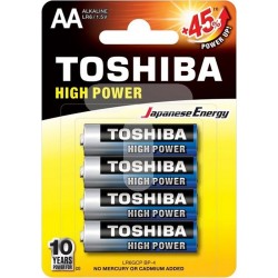 Toshiba High Power Μπαταρίες Αλκαλικές AA LR6GCNP BP4 (4 τεμάχια)