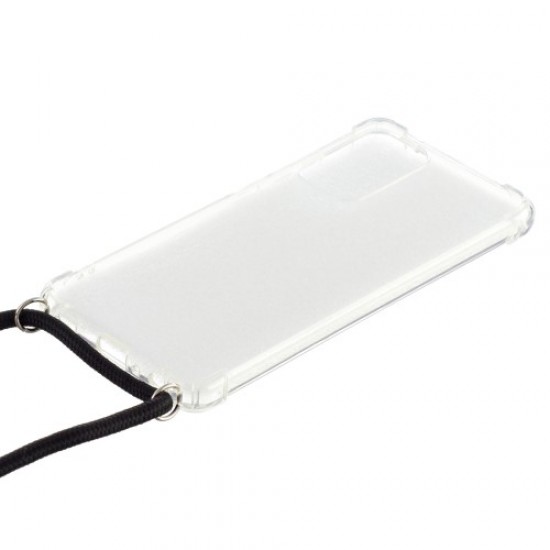 Four Corner Shockproof Airbag TPU Phone Case with Lanyard for Samsung Galaxy A52 5G / Galaxy A52 4G Samsung Cases Mobile