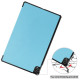 Tri-fold Leather Stand Tablet Case for Lenovo Tab P11 TB-J606F - Sky Blue Lenovo Cases Mobile Tablet