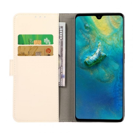 Pattern Printing Folio Flip Premium PU Magnetic Closure Wallet Case for Samsung Galaxy M32 (Global Version) - Owls Family Samsung Cases Mobile