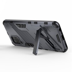 Υβριδική Θήκη Πλάτης με Βάση Στήριξης για Samsung Galaxy M32 (Global Version) - Γκρι