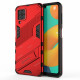 Shock-resistant PC + TPU Combo Case Kickstand Design Protective Phone Case for Samsung Galaxy M32 (Global Version) - Red Samsung Cases Mobile