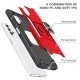 Ring Kickstand with Metal Sheet Detachable TPU PC Case for Samsung Galaxy A32 5G - Red Samsung Cases Mobile