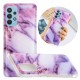 Pattern Printing IMD TPU Phone Casing for Samsung Galaxy A32 5G - Purple Samsung Cases Mobile