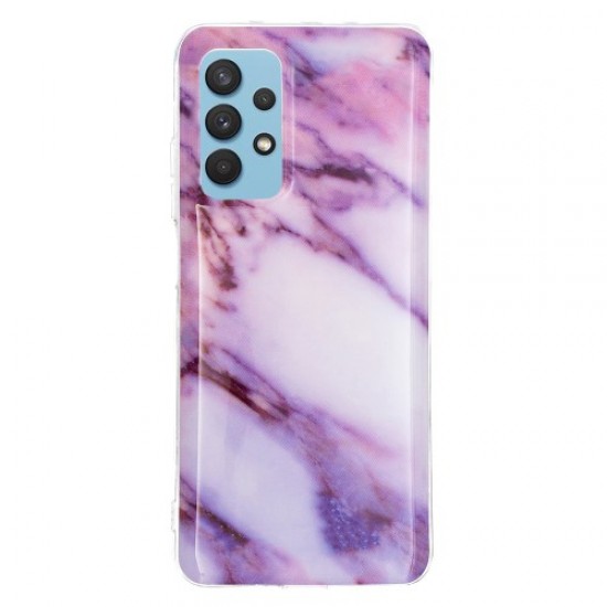 Pattern Printing IMD TPU Phone Casing for Samsung Galaxy A32 5G - Purple Samsung Cases Mobile